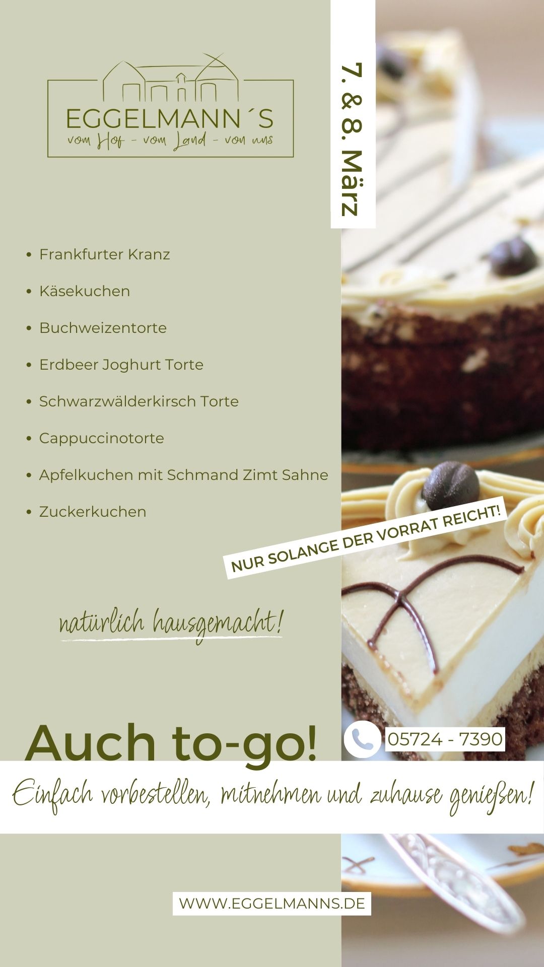 Kuchen Torten Eggelmanns Hofcafe