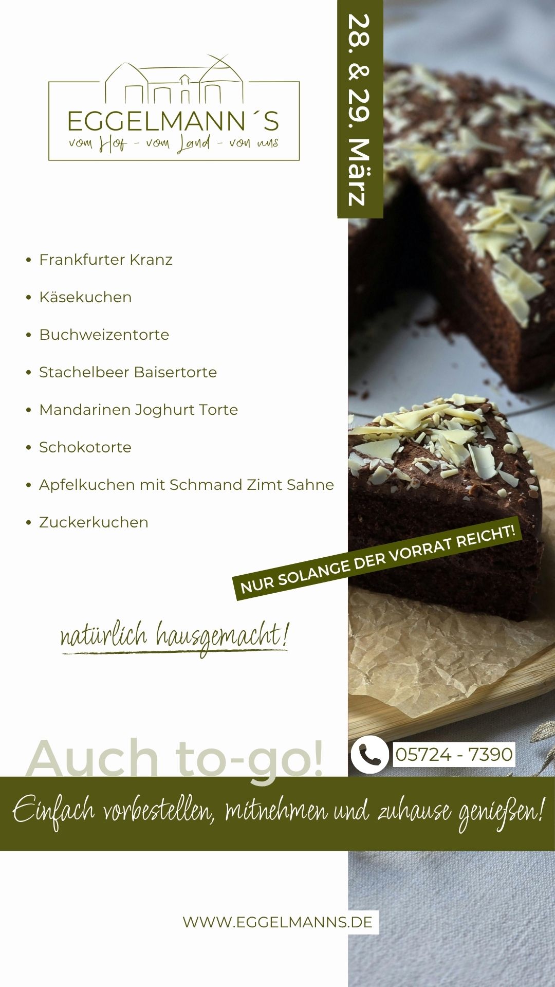 Kuchen Torten Eggelmanns Hofcafe