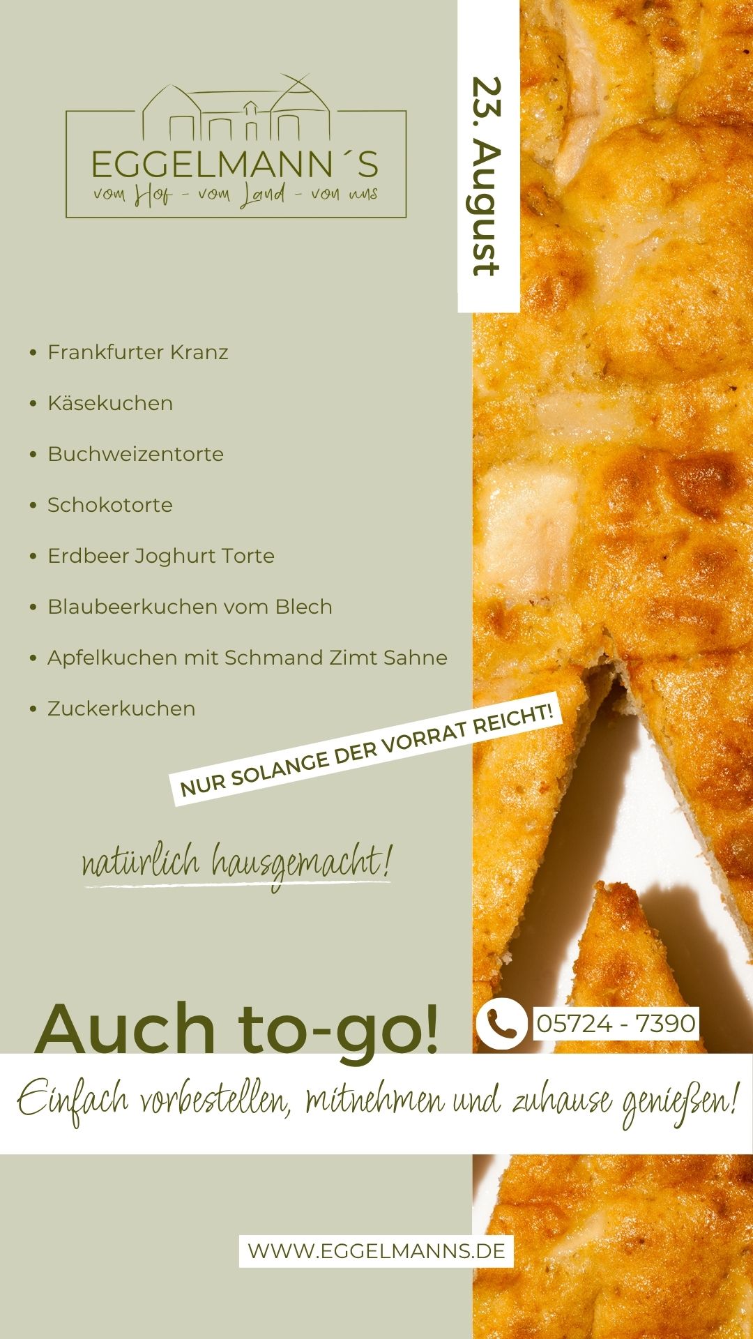 Kuchen Torten Eggelmanns Hofcafe