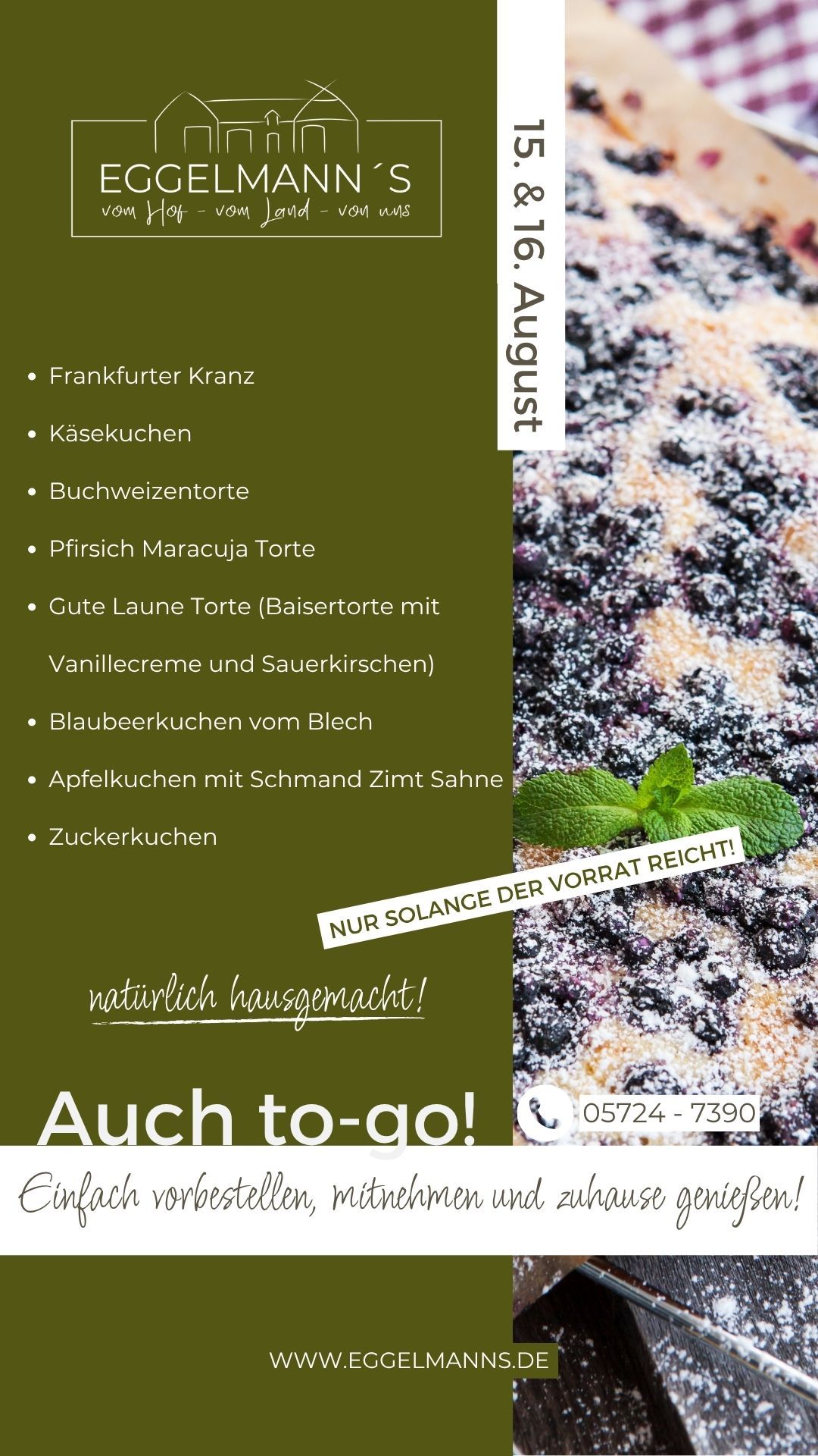 Kuchen Torten Eggelmanns Hofcafe