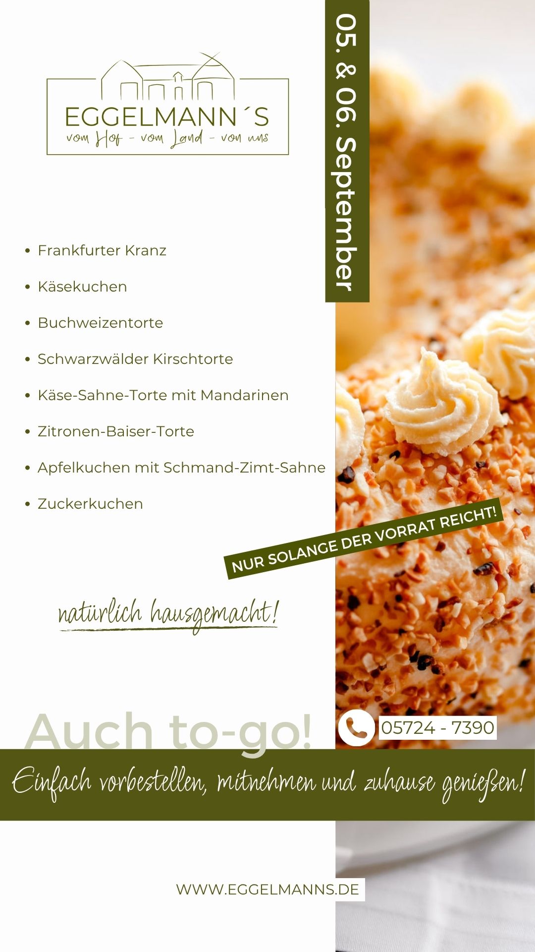 Kuchen Torten Eggelmanns Hofcafe